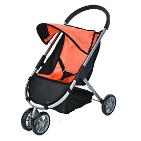 ВізокFL9195-B для ляльки, прогулянкова, ремні безп,ручка EVA,корзина,мет, вкор-ці33-44-8см - 1 - smarttoys.com.ua