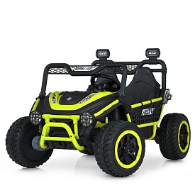 Джип M 6208EBLR-5(24V) 2,4 радіокер.,1акум.24V10AH,4 мот.45W,MP3,USB,EVA,TF,шкiра,муз,свiтло,зелений - 1 - smarttoys.com.ua