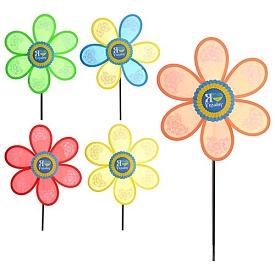 Вітрячок M 2421 Україна, 5 кольорів, кул., 27-27-3 см - 1 - smarttoys.com.ua