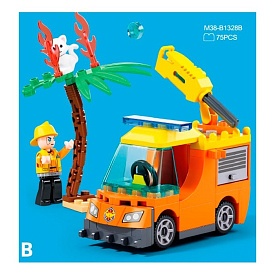 Конструктор SLUBAN M38-B1328B міська серія,спецтехніка/рятувал.машина,фігурки,75дет.,кор.,12-12-6см - 1 - smarttoys.com.ua