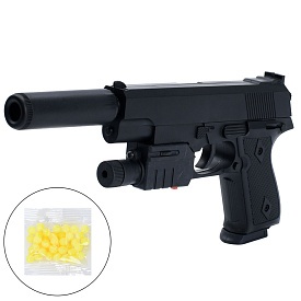 Пістолет 239AS пластикові кулі, лазер, світло, бат.(табл), кул., 15-20-3 см. - 1 - smarttoys.com.ua