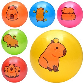 М'яч дитячий MS 3775 9 дюймів, 60г, 6 видів (капібара)/6 кольорів. - 1 - smarttoys.com.ua