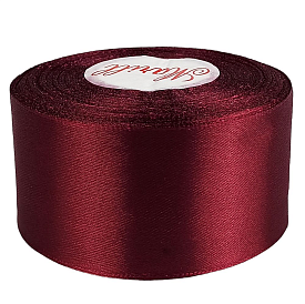 Атласна стрічка марсала  LA5033-152, 5x33m - 1 - smarttoys.com.ua