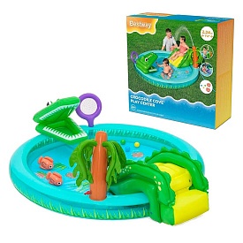 Центр ігровий BW 53166 224-181-72см., 210л., підсак, 3 м'ячі, ремкомплект, 2 іграшки, від 2 років - 1 - smarttoys.com.ua