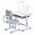 Парта M 6136-11 регул.висота, підставка для книги, лампа, сірий - 1 - smarttoys.com.ua