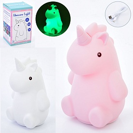 Нічник FG231109022P-1 акум., світло-міняє колір, силікон, мікс видів, USB, 13-21-12 см. - 1 - smarttoys.com.ua