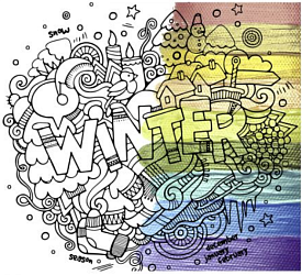 Набір для розпису - антистрес "Winter" ТМ "RIVIERA BLANCA", шт	RB-0603 - 1 - smarttoys.com.ua