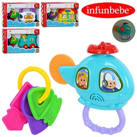 Гра LS002-4-9-12-010 набір 2 шт., брелок-ключі/брязкальце, 4 види, муз., світло, бат., 30-20,5-5,5см - 1 - smarttoys.com.ua