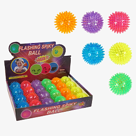 М`яч стрибун C 70418 (24) ЦІНА ЗА 1 ШТУКУ, 24 ШТУКИ В БЛОЦІ, підсвічування, пискавка, в коробці - 1 - smarttoys.com.ua