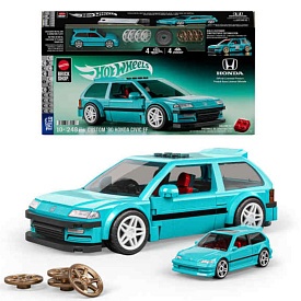 Колекційна машинка-конструктор "Honda Custom 90 Civic EF" серії "Speed" Mattel Brick Shop - 1 - smarttoys.com.ua