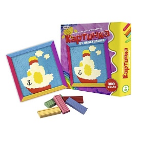 Картинка з пластиліну "Кораблик" (рос.), в кор-ці 25см-25см-5см - 1 - smarttoys.com.ua