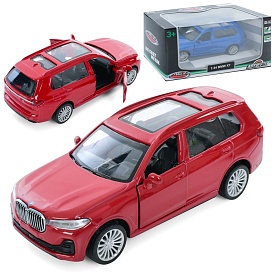Джип AS-3060 АвтоСвіт, 1:44,BMW X7, мет.,інерц.,відчин. двері,гум.колеса,2кольори,кор.,14,5-7-6,5см. - 1 - smarttoys.com.ua