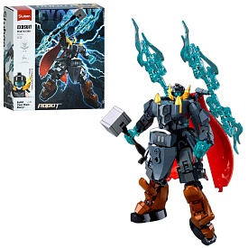 Конструктор SLUBAN M38-B1380 робот-воїн, фігурка, 247дет, в кор-ці, 22-23,5-6,5см - 1 - smarttoys.com.ua