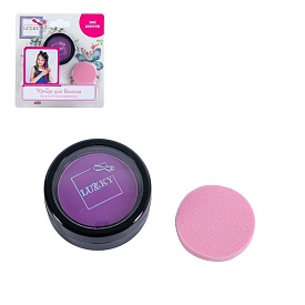 Дитяча пудрова крейда для волосся фіолетова, зі спонжем - 1 - smarttoys.com.ua