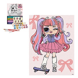 Набір для розпису по номерах для дітей "L.O.L. Surprise! Tweens Ali Dance" 30х40см - 1 - smarttoys.com.ua