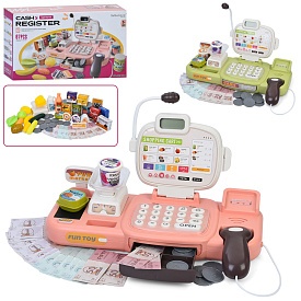 Касовий апарат 889-314-315 калькулятор,мікрофон,сканер,рух. стрічка,ваги,гроші,продукти,2кольор,муз. - 1 - smarttoys.com.ua