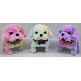 М'яка іграшка MP 2324 собака,рухає головою,ходить,рухає хвостом,мікс кольорів,муз.,бат.,кул.,16-14-9 - 1 - smarttoys.com.ua