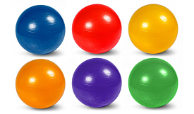 М'яч фітнес 65см BT-SFB-0004 800г 6кол./30/ - 1 - smarttoys.com.ua