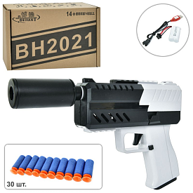 Пістолет D2-1 акум., м'які кулі-присоски 30 шт., USB, кор., 31,5-21,5-7 см. - 1 - smarttoys.com.ua