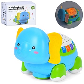 Нічник HLX208A слон,звуки природи,проект.нічного неба,їздить,рух.вушка,таймер,муз.,світло,бат.,кор. - 1 - smarttoys.com.ua