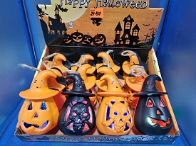 Led світильник у вигляді тикви та черепа, 12 шт в упаковці, ціна за 1 шт - 1 - smarttoys.com.ua