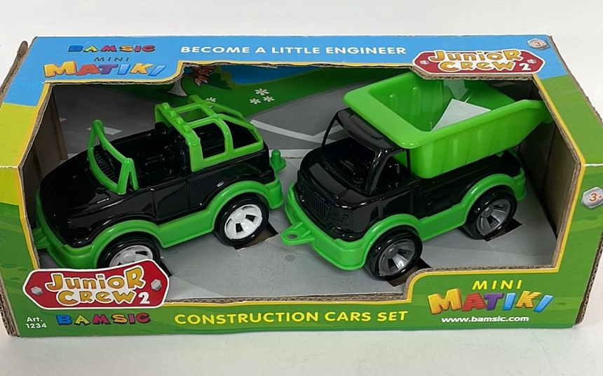"Mini Matiki " коробка (позашляховик, вантажівка) арт. 002/13(13,5 см) Набір дитячий, Бамсик - 3 - smarttoys.com.ua