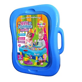 Набір креативної творчості 71210, (рос) "Містер тісто - подарункова валіза",(блакитна) 41-33-8,5 см - 1 - smarttoys.com.ua