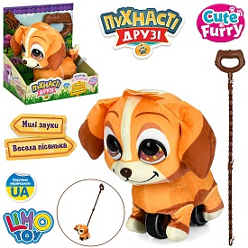 Тварина M 6244 I UA собака,19см,каталка на палці(65см), муз.(укр), пісня, звук, плюш,на бат., в кор. - 1 - smarttoys.com.ua