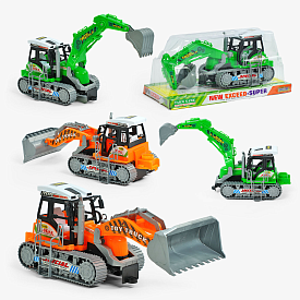 Екскаватор 668-1 (48/2) 2 види, інерція, рухомі деталі, у слюді - 1 - smarttoys.com.ua