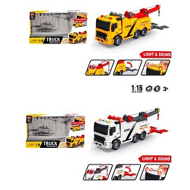 Евакуатор A1110-17-18  інерція,1:16,звук,світ,гум.колеса, рухл.дет,2 кольори.бат.кор.33-17,5-13см - 1 - smarttoys.com.ua