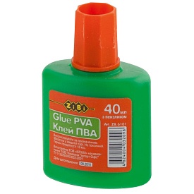 /Клей ПВА 40 мл. з пензликом - 1 - smarttoys.com.ua