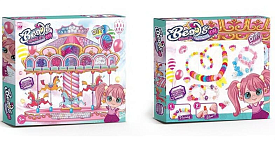 Набір бісеру 338-1055 / 1056 (96/2) 2 види, різні види намистин, ниточка, в коробці - 1 - smarttoys.com.ua