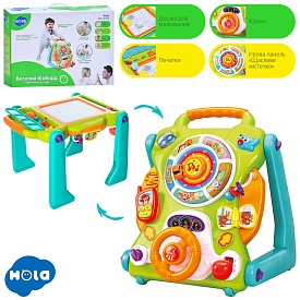 Ігровий центр 2107 каталка-ходунки, навч.(анг.), дошка для малюв., муз., світло,бат.,кор.,47-33-15см - 1 - smarttoys.com.ua