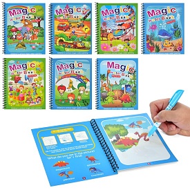 Книжка для малювання 80843-6-9-0-75-77-78 на спіралі, картон, малюй водою, 7 видів, кул.,18-25-1 см. - 1 - smarttoys.com.ua