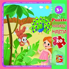 Пазли ТМ "G-Toys" із серії "Зоопарк", 20 ел. - 1 - smarttoys.com.ua