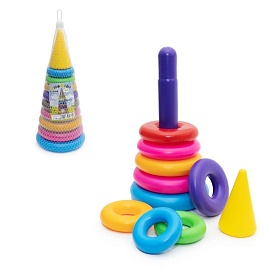 Іграшка дитяча "Піраміда № 2" арт018, Бамсик - 1 - smarttoys.com.ua