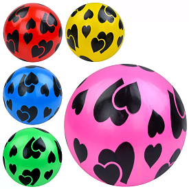 М'яч дитячий MS 3987 9 дюймів, ПВХ, 57-63 г, 5 кольорів, 1 вид, 10 шт. в кул. - 1 - smarttoys.com.ua