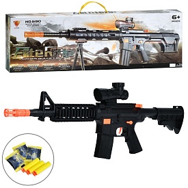 Автомат G160B стріляє водяними кулями, м'які кулі присоски 3 шт., кор., 62-18,5-5,5 см. - 1 - smarttoys.com.ua