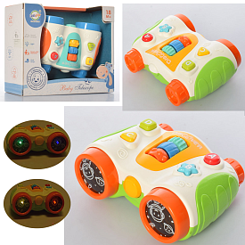 Бінокль QF366-048 2кольори, муз., світло, кор., 20-16-6,5см. - 1 - smarttoys.com.ua