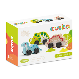 Дитячий набір "Веселі динозаври"/Wooden toy set "Joyful dinos" - 1 - smarttoys.com.ua