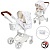 Коляска T742051 для ляльки,трансформер,67-42-81см,люлька 57-29см,регул.ручка EVA,сумка,корзина,в кор - 1 - smarttoys.com.ua