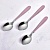 Ложка чайна SS "Pink mat" 3шт/наб., R91612 - 1 - smarttoys.com.ua