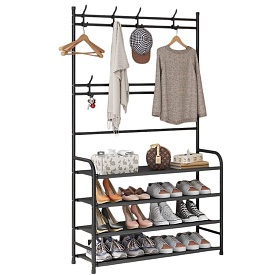 Вішалка-стійка з полицями для взуття 170*80*25.5см., R94054/R94054-BL - 1 - smarttoys.com.ua
