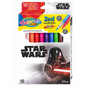 Фломастери 2-сторонні 10 кол.COLORINO/ STAR WARS /12/ - 1 - smarttoys.com.ua