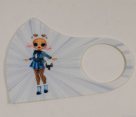 Маска Pitta Print S LOL OMG Аптаун Rays Purple																						 - 1 - smarttoys.com.ua