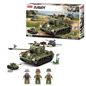 Конструктор SLUBAN M38-B0860 "Army": Військовий танк, 742 дет. - 1 - smarttoys.com.ua