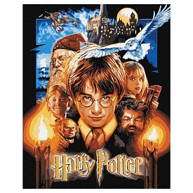 Набір для розпису по номерах WB "Harry Potter: Постер з фарбами металік" 40х50см - 1 - smarttoys.com.ua