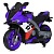 Мотоцикл M 6013EL-9(24V) 2акум.12V9A, 1мот.150W, MP3, USB, BT, TF, EVA, шкіра,муз.,світло,фіолетовий - 1 - smarttoys.com.ua