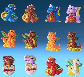 P-21 магніт дракон гумовий *100*100 - 1 - smarttoys.com.ua