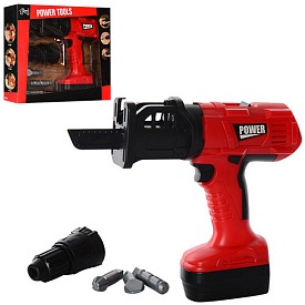 Набір інструментів T1404 електролобзик-дріль, насадки 3шт., бат., кор., 26-22,5-6 см - 1 - smarttoys.com.ua